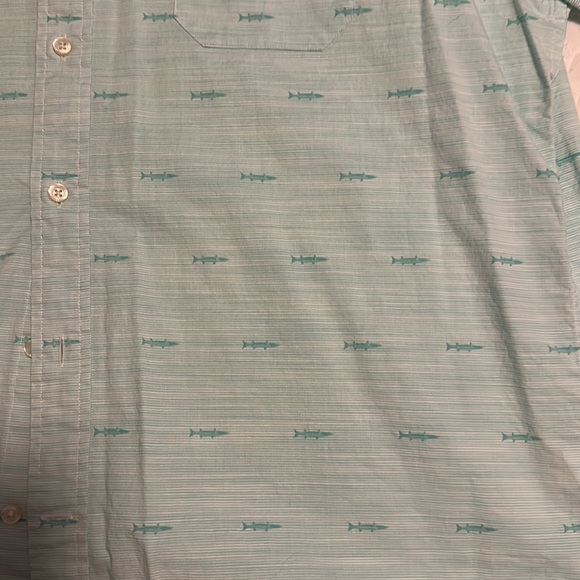 Southern Tides mint green barracuda short sleeve button down shirt - Picture 2 of 3